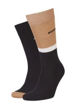 BOSS Socken, 2er-Pack, Color Blocking, Für Herren 001 BLACK