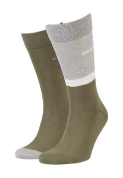 BOSS Socken, 2er-Pack, Color Blocking, Für Herren 377 OPEN GREEN