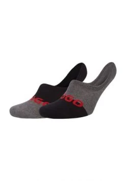 HUGO Füßlinge, 2er-Pack, Logo, Für Herren 001 BLACK