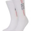 HUGO Socken, 2er-Pack, Logo-Detail, Baumwollmix, Für Herren 100 WHITE