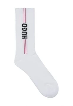 HUGO Socken, 2er-Pack, Logo-Detail, Baumwollmix, Für Herren 100 WHITE -socken-struempfe Verkäufe unnamed file 433