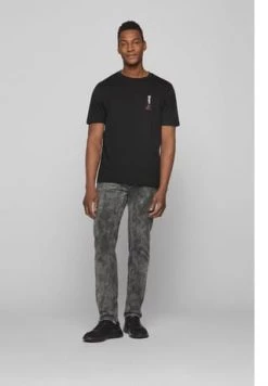 BOSS T-Shirt, Print, Für Herren 1 BLACK -socken-struempfe Verkäufe unnamed file 438