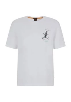 BOSS T-Shirt, Print, Für Herren 100 WHITE
