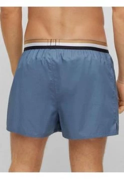 BOSS Herren Web-Boxershorts, 2er Pack - Woven Boxer EW, Pyjama-Shorts, Popeline Blau -socken-struempfe Verkäufe unnamed file 452