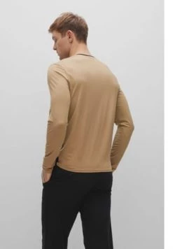 BOSS Pyjama-Oberteil, Markenschriftzug, Für Herren 260 MEDIUM BEIGE -socken-struempfe Verkäufe unnamed file 459