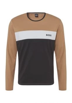 BOSS Pyjama-Oberteil, Markenschriftzug, Für Herren 260 MEDIUM BEIGE -socken-struempfe Verkäufe unnamed file 460