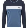 BOSS Pyjama-Oberteil, Markenschriftzug, Für Herren 403 DARK BLUE