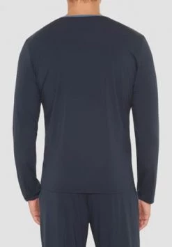 BOSS Pyjama-Oberteil, Markenschriftzug, Für Herren 403 DARK BLUE -socken-struempfe Verkäufe unnamed file 463