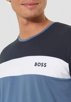 BOSS Pyjama-Oberteil, Markenschriftzug, Für Herren 403 DARK BLUE -socken-struempfe Verkäufe unnamed file 464