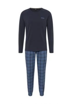 BOSS Schlafanzug, Karo-Design, Für Herren 438 BRIGHT BLUE