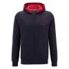 BOSS Herren Kapuzen-Sweatjacke - Mix & Match Jacket, Hoodie, Hoodie, Zip, Stretch Cotton Dunkelblau