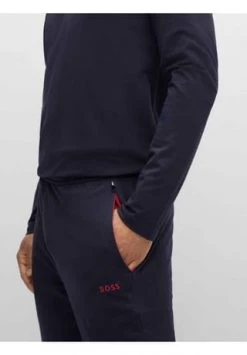 BOSS Herren Hose Lang - Mix & Match Pants, Jogginghose, Loungewear, Stretch Cotton Dunkelblau -socken-struempfe Verkäufe unnamed file 501