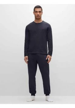 BOSS Herren Hose Lang - Mix & Match Pants, Jogginghose, Loungewear, Stretch Cotton Dunkelblau -socken-struempfe Verkäufe unnamed file 503