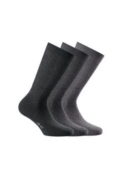 Rohner Advanced Socks Unisex Sport Socken, 3er Pack - Basic Sport, Einfarbig Hellgrau/ Grau/ Dunkelgrau