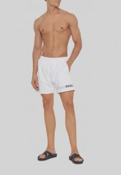 BOSS Schwimmshort, Logo-Print, Für Herren 120 WEIß -socken-struempfe Verkäufe unnamed file 524