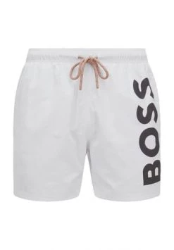 BOSS Badeshorts "Octopus", Logo-Print, Für Herren 105 NATURAL