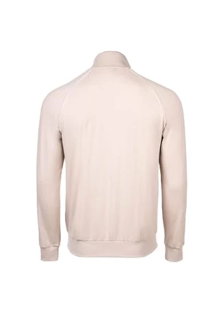 BOSS Herren Zip-Jacke - Mix&Match, Loungewear, Sweatjacke, Zipper, Baumwolle, Einfarbig Beige 2 BOSS Herren Zip-Jacke - Mix&Match, Loungewear, Sweatjacke, Zipper, Baumwolle, Einfarbig Beige – Bild 2