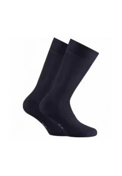 Rohner Advanced Socks Unisex Socken, 2er Pack - Bambus, Kurzsocken, Basic Marine