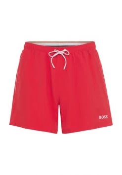 BOSS Badeshorts, Schnürung, Gesäßtasche, Für Herren 629 ROT