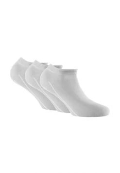 Rohner Advanced Socks Unisex Sneaker Socken, 3er Pack - Bambus, Basic Weiß