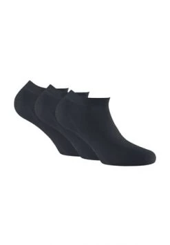Rohner Advanced Socks Unisex Sneaker Socken, 3er Pack - Bambus, Basic Schwarz