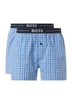 BOSS Nightwear Boxershorts, 2er-Pack, Eingriff, Für Herren 471 OPEN BLUE