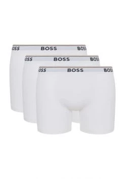 BOSS Pants, 3er-Pack, Logo-Bund, Für Herren 100 WHITE