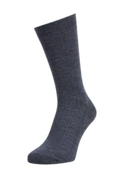 DUNMORE Socken, Plüschsohle, Woll-Anteil, Für Herren Jeansblau