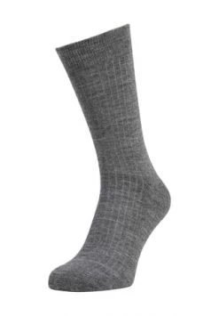DUNMORE Socken, Plüschsohle, Woll-Anteil, Für Herren Grau
