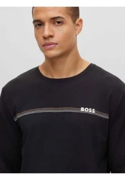 BOSS Herren Pyjama Lang Nightwear Black -socken-struempfe Verkäufe unnamed file 742