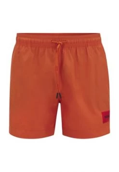 HUGO Schwimmshorts "Dominica", Gummibund, Zugband, Marken-Logo, Für Herren 801 ORANGE