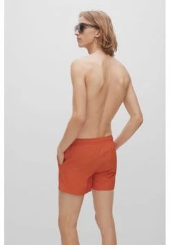HUGO Schwimmshorts "Dominica", Gummibund, Zugband, Marken-Logo, Für Herren 801 ORANGE -socken-struempfe Verkäufe unnamed file 753