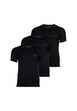 HUGO T-Shirt, Uni, Für Herren 001 BLACK