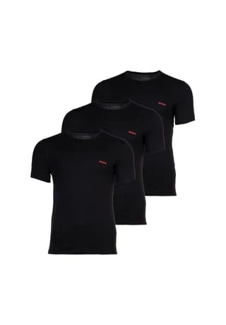 HUGO T-Shirt, Uni, Für Herren 001 BLACK 1 HUGO T-Shirt, Uni, Für Herren 001 BLACK
