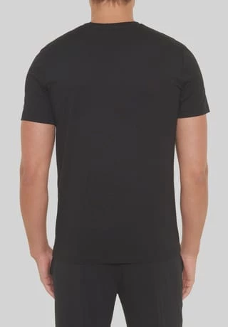 HUGO T-Shirt, Uni, Für Herren 001 BLACK 6 HUGO T-Shirt, Uni, Für Herren 001 BLACK – Bild 6