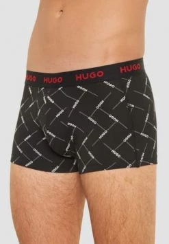 HUGO Boxershorts, 3er-Pack, Logo-Bund, Für Herren Schwarz -socken-struempfe Verkäufe unnamed file 788