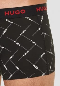 HUGO Boxershorts, 3er-Pack, Logo-Bund, Für Herren Schwarz -socken-struempfe Verkäufe unnamed file 789