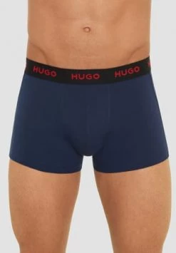 HUGO Boxershorts, 3er-Pack, Logo-Bund, Für Herren Blau -socken-struempfe Verkäufe unnamed file 792