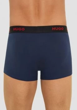 HUGO Boxershorts, 3er-Pack, Logo-Bund, Für Herren Blau -socken-struempfe Verkäufe unnamed file 793