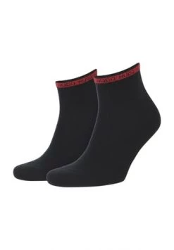 HUGO Socken, 2er-Pack, Logoprint, Für Herren 001 BLACK