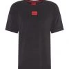HUGO Schlafshirt, Rundhals, Für Herren 001 BLACK