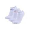 REPLAY Unisex Sneaker Socken, 3er Pack - Kurzsocken, Baumwolle, Logo, Einfarbig, Kurz Weiß