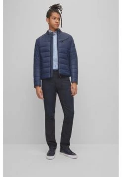 HUGO BOSS Orange Steppjacke, Brusttasche, Stehkragen, Für Herren 404 DARK BLUE -socken-struempfe Verkäufe unnamed file 823