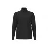 HUGO Herren Longsleeve - DEROLLO224, Stehkragen, Langarm Shirt, Cotton Stretch Schwarz