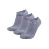 REPLAY Unisex Sneaker Socken, 3er Pack - Kurzsocken, Baumwolle, Logo, Einfarbig, Kurz Grau