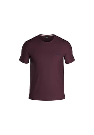 BOSS Herren T-Shirt - Mix & Match, Rundhals, Baumwolle, Logo, Einfarbig, Kurzarm Lila 1 BOSS Herren T-Shirt - Mix & Match, Rundhals, Baumwolle, Logo, Einfarbig, Kurzarm Lila