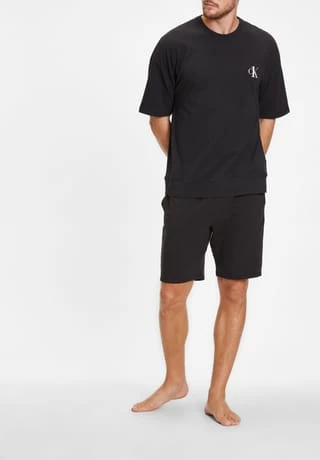 Calvin Klein T-Shirt, Rundhalsausschnitt, Modischer Print, Uni, Für Herren Schwarz 6 Calvin Klein T-Shirt, Rundhalsausschnitt, Modischer Print, Uni, Für Herren Schwarz – Bild 6