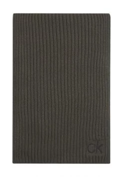 Calvin Klein Schal, Gestrickt, Logo, Für Herren Oliv