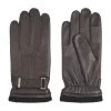 Calvin Klein Handschuhe, Leder, Für Herren DARK BROWN